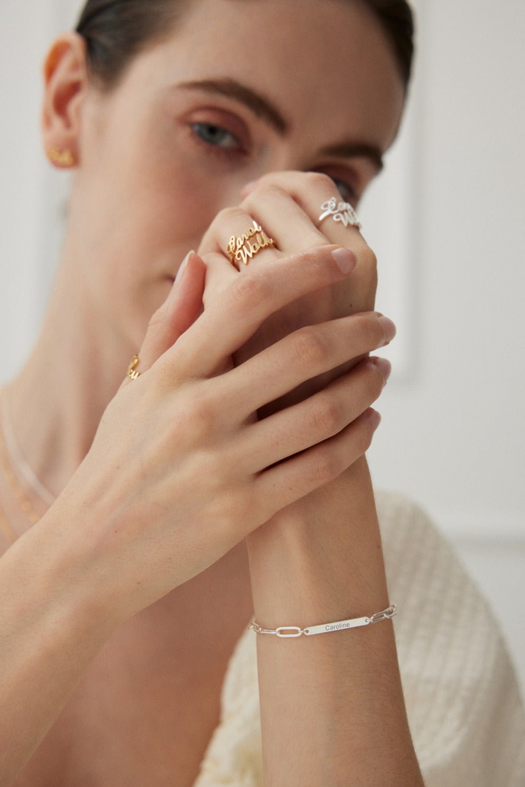 Personalized Name Bracelet - Sterling Silver / 18K Gold Vermeil - Beau One